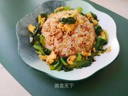 Burn pork and fried rice