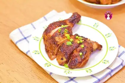 Roasted chicken legs