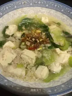 Tofu toad soup
