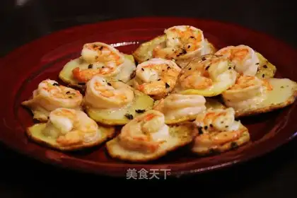 Potato cheese shrimp