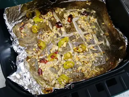 Air-cooked fish