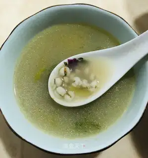 Squid rice soup