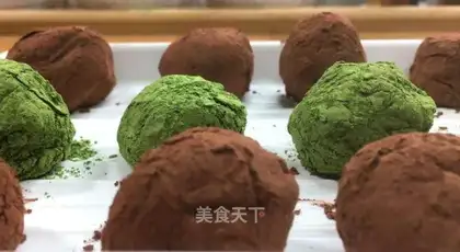 Tea truffle chocolate