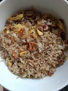 Shrimp egg rice