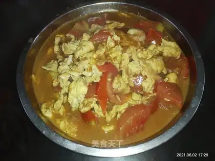Tomato fried eggs