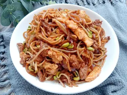 The bean sprouts