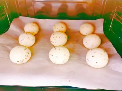 Potato dinosaur eggs
