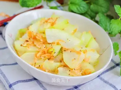 Shrimp-skin-burning melon