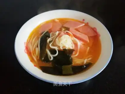 Clothes and tomato noodles