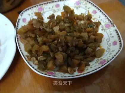 Squeeze and fried meat