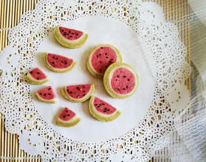 Watermelon cookies
