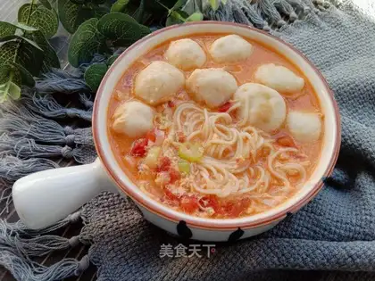 Tomato fish noodles