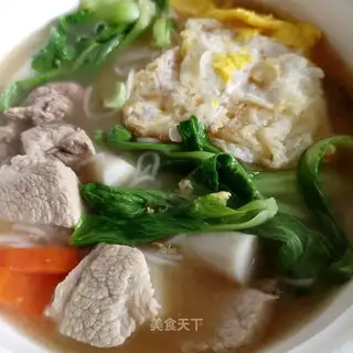 Queen's meat mountain soup