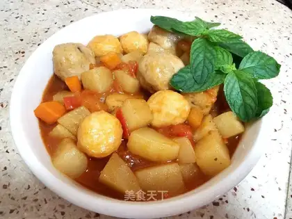 Spicy potato pellets