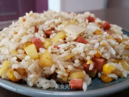 Onion potatoes and rice