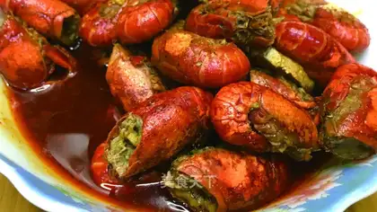 A simple spicy lobster