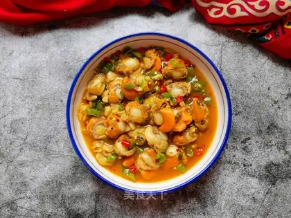 Garlic pepper scallops