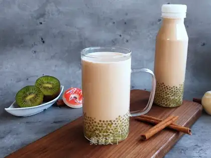 Green Pearl Milk Tea