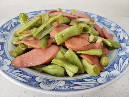 Four season beans with ham and sausage