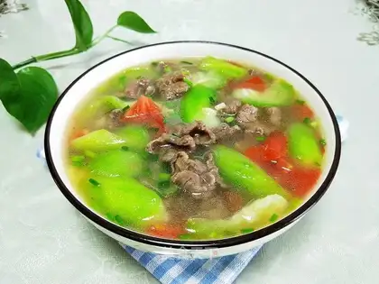 Beef melon soup