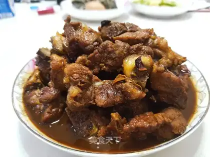 Homemade sugar veggie ribs
