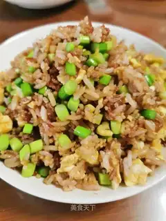 Gold and silver egg fried rice