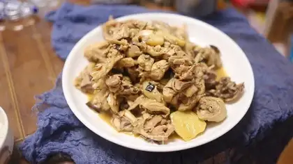 Tofu beer and chicken