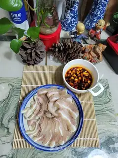 White pig ears