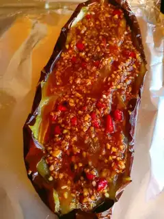 Roast eggplant