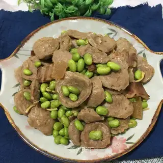 Five-flower meatballs and beans