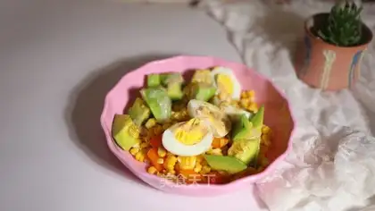 Corn melon salad