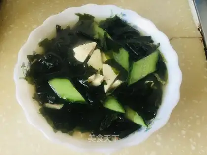 ♪ The cucumber tofu soup ♪