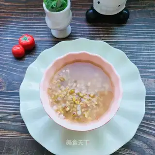 Corn sprouts, green bean congee