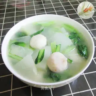 Fish omelet chord soup