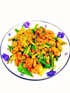 Chili fried meat