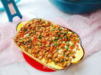 Tofu meat and eggs