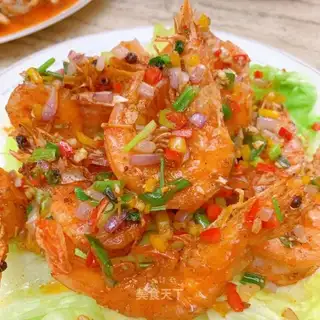 Pretzels, shrimp