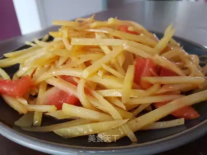 Potato-cracked tomatoes