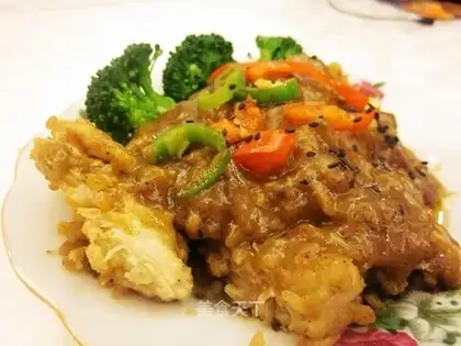 Black pepper chicken steak
