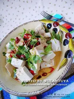 Cold sesame tofu