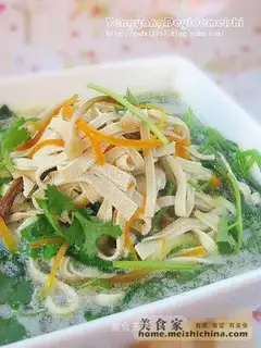 Coconut paste tofu shredded