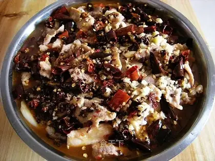 boiled pork slices