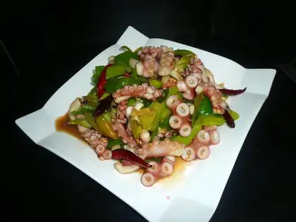 stir-fried eight strips with chili