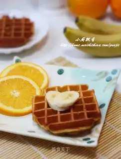 Banana waffles