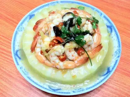 Stuffed wax gourd