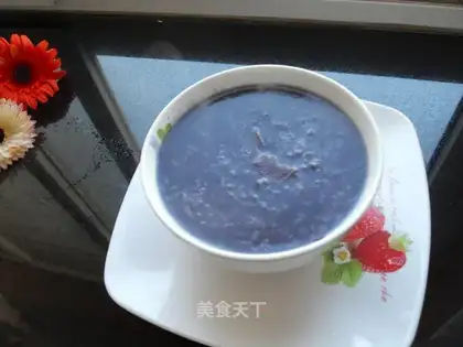 Purple sweet potato porridge