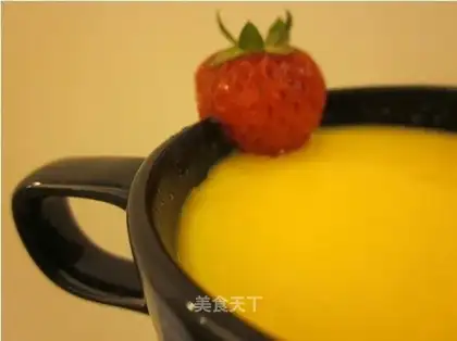 milk-flavored pumpkin soup