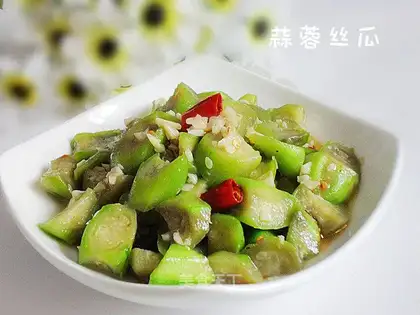 Garlic towel gourd