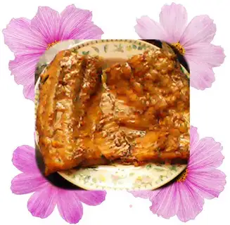 Grilled fish in microwave oven