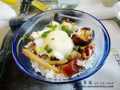 pickled mustard sausage rice